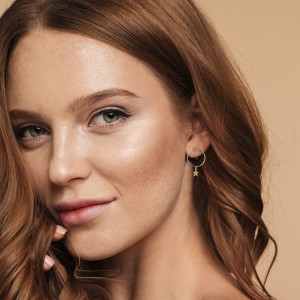 Cercei aur 14K cu steluta si cerc DiAmanti PL0199KG14K-AS (Aur 585‰ 1,35 g.)